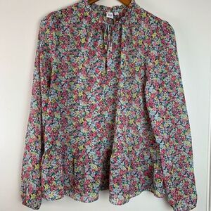 Gap Floral Print Peplum Top, XS‎
